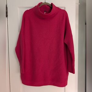 Free People Magenta Pink Ottoman Slouchy Tunic Sweater Women's Size S